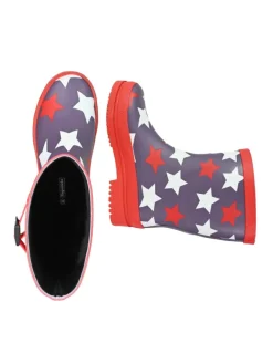 Regenliebe Gummistiefel^Gummistiefel Stars Halbschaft in grau