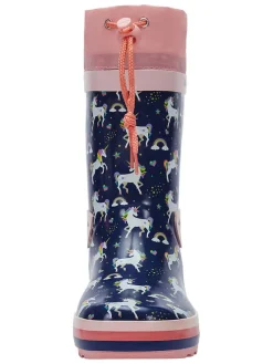 Kangaroos Gummistiefel^Gummistiefel "Summerrain" in Dunkelblau/ Rosa