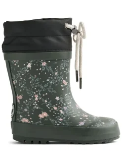 Gummistiefel "Thermo" in Khaki>Wheat Outlet