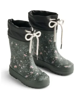 Gummistiefel "Thermo" in Khaki>Wheat Outlet