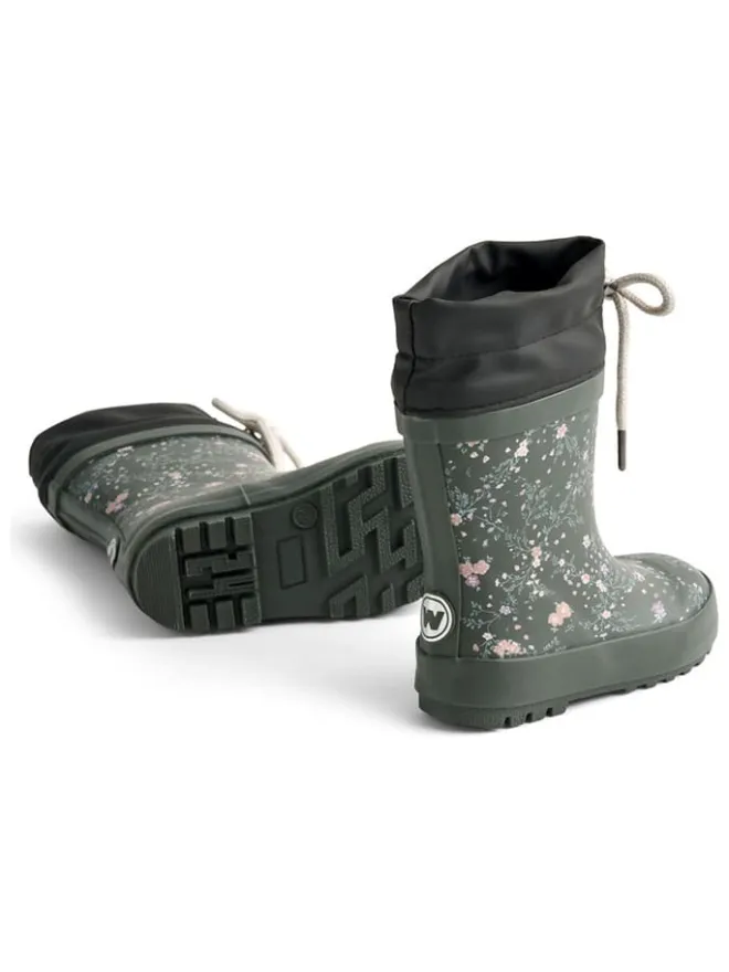 Gummistiefel "Thermo" in Khaki>Wheat Outlet