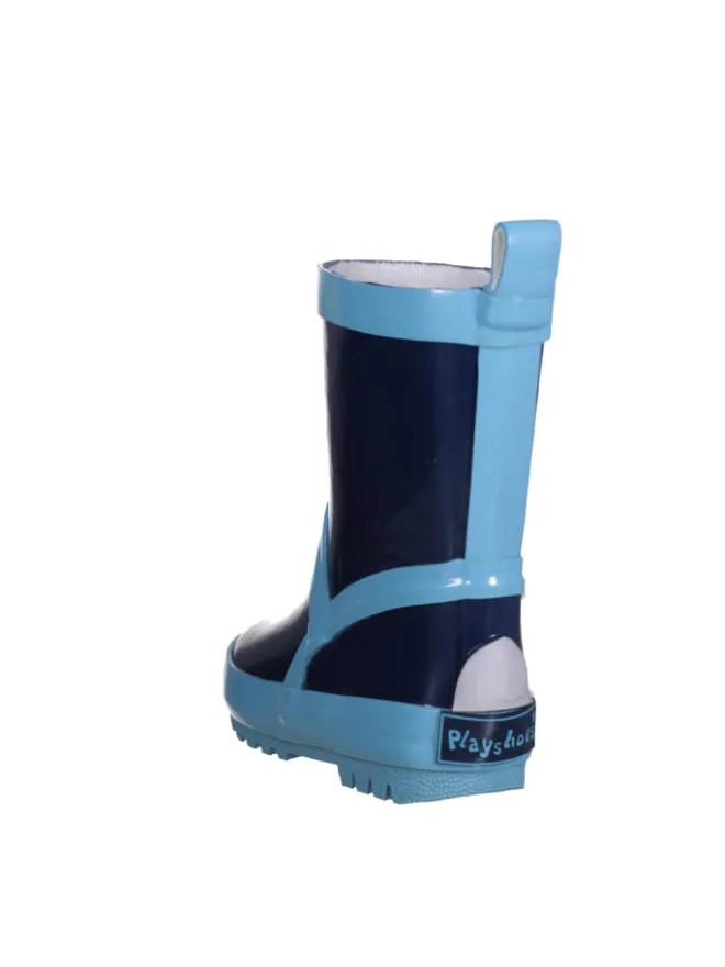 Playshoes Gummistiefel^Gummistiefel uni in Marine/Hellblau