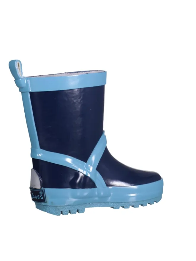 Playshoes Gummistiefel^Gummistiefel uni in Marine/Hellblau