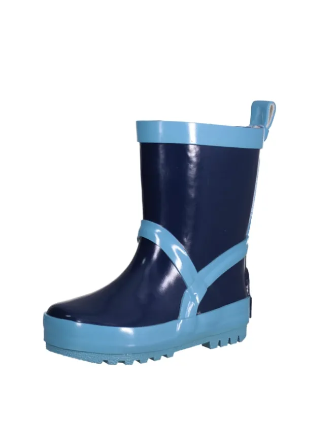 Playshoes Gummistiefel^Gummistiefel uni in Marine/Hellblau