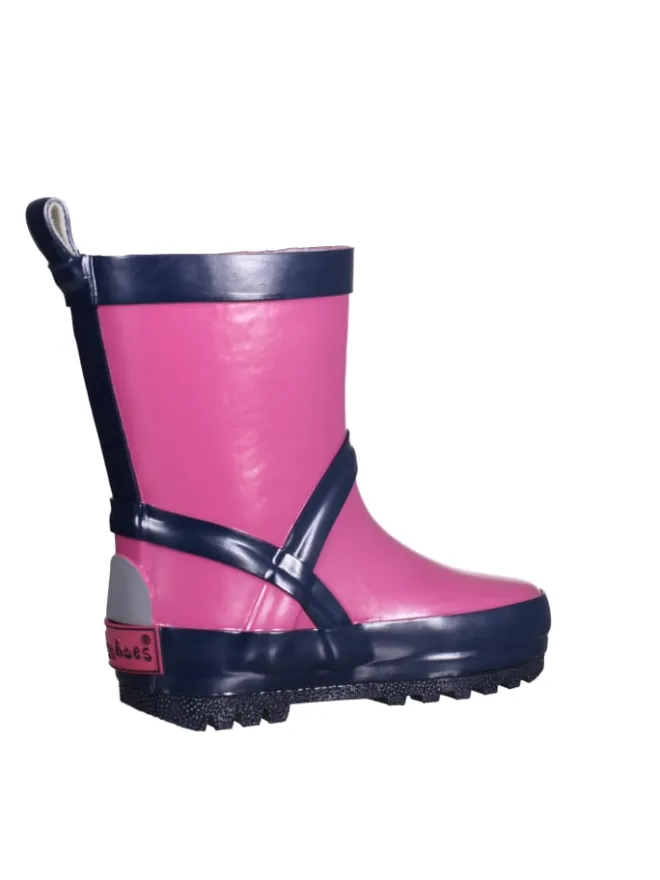 Gummistiefel uni in Pink/Marine>Playshoes Online
