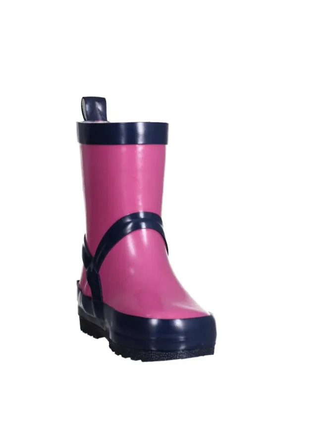 Gummistiefel uni in Pink/Marine>Playshoes Online