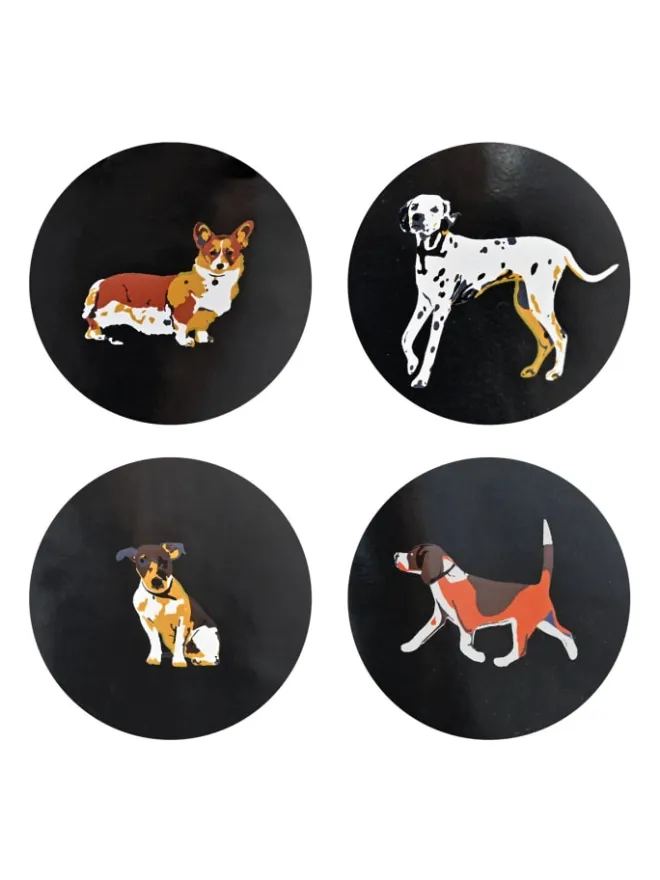 Gummistiefel Waldi Halbschaft mit Hunde Motiv in schwarz>Regenliebe Online