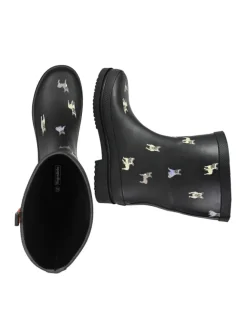 Gummistiefel Waldi Mops Halbschaft in schwarz><noscript><img width=