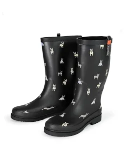 Gummistiefel Waldi Mops Langschaft in schwarz><noscript><img width=