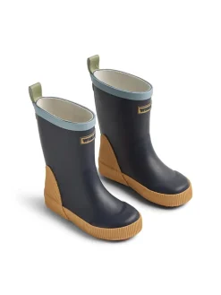 Wheat Gummistiefel|Gummistiefel^Gummistiefel "Welly" in Dunkelblau/ Gelb