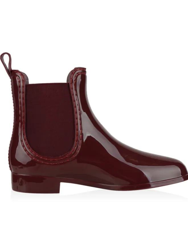 Gummistiefeletten Allison in Dunkelrot>VAN HILL Outlet