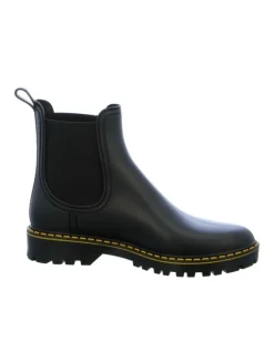 Verbenas Gummistiefel|Gummistiefel^Gummistiefeletten in Schwarz