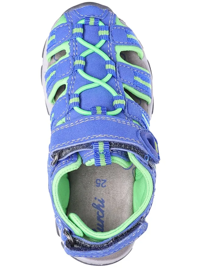 Halbsandalen "Bobby" in Blau/ Grün>Lurchi Hot