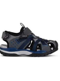 Halbsandalen "Borealis" in Schwarz>Geox Hot