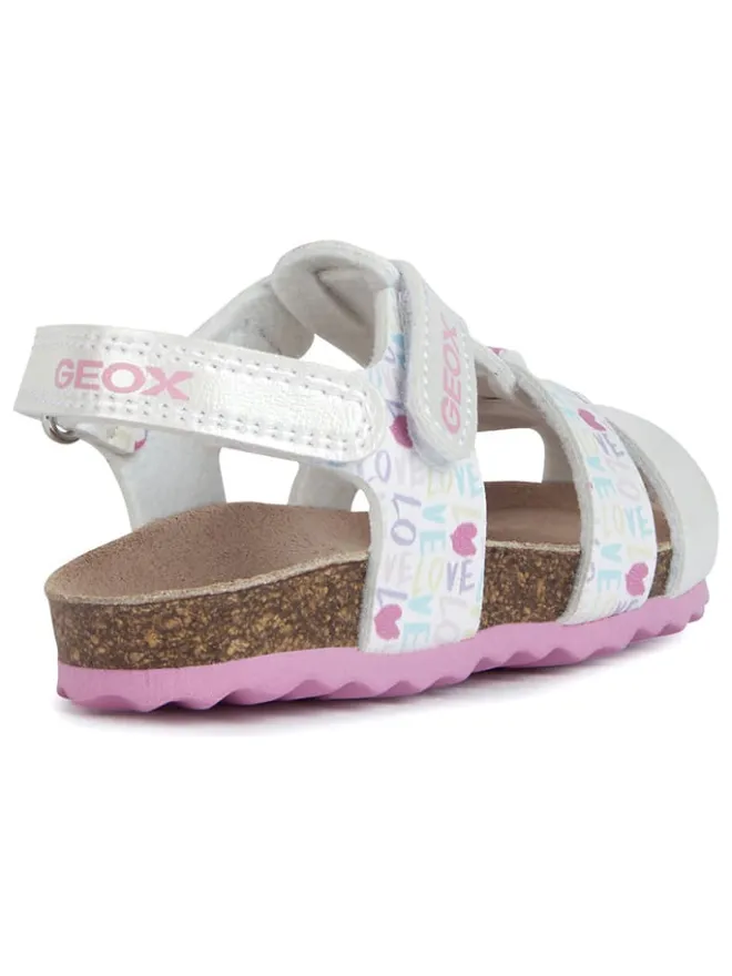 Geox Sandalen·Halbsandalen^Halbsandalen "Chalki" in Silber/ Bunt