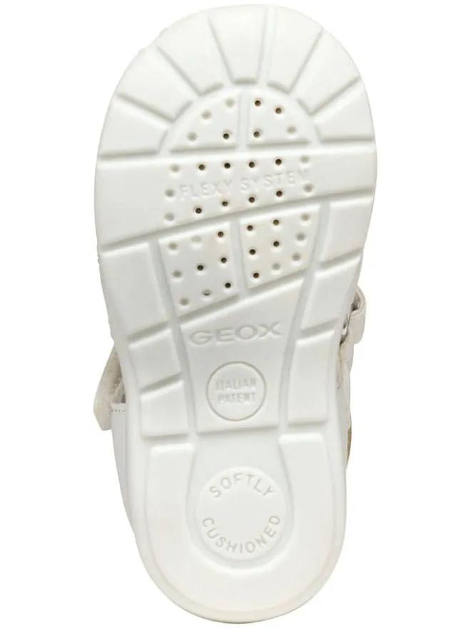 Geox Sandalen|Sandalen·Halbsandalen^Halbsandalen "Elthan" in Creme/ Silber