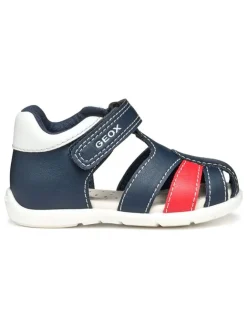 Geox Sandalen·Halbsandalen^Halbsandalen "Elthan" in Dunkelblau/ Rot