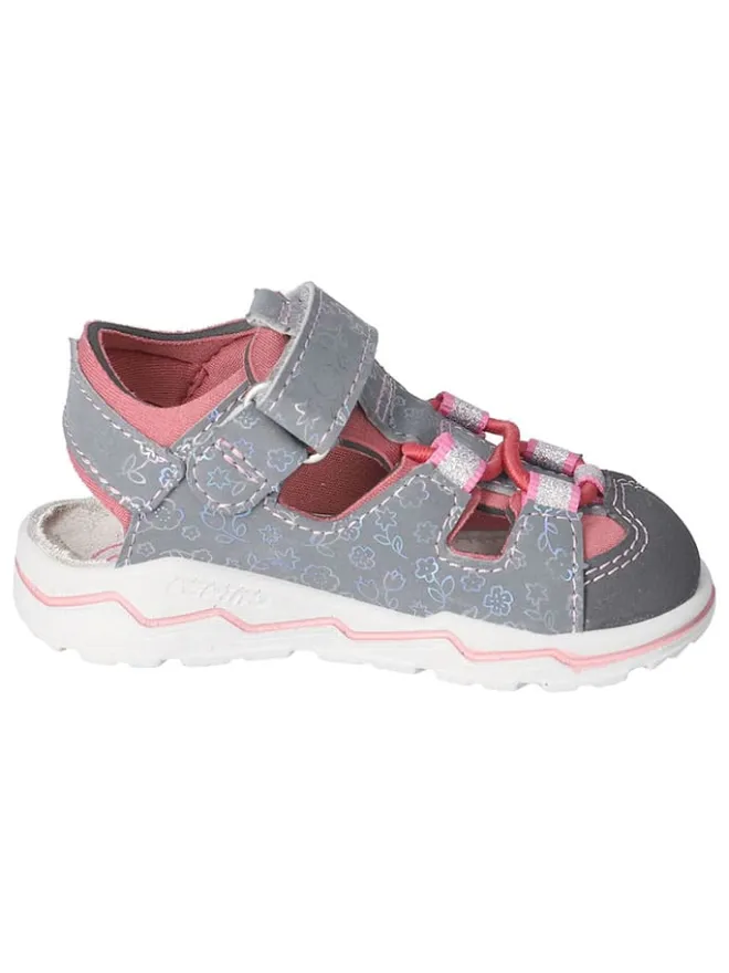 PEPINO Lauflernschuhe^Halbsandalen "Gery" in Grau/ Pink