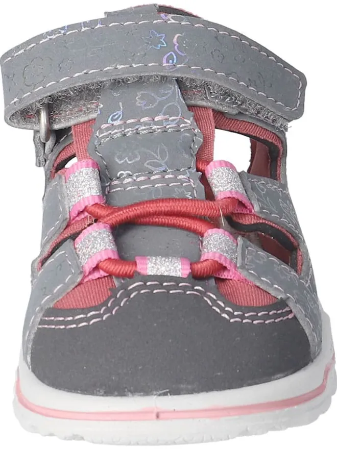 PEPINO Lauflernschuhe^Halbsandalen "Gery" in Grau/ Pink