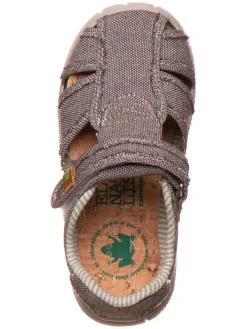 Halbsandalen in Braun><noscript><img width=