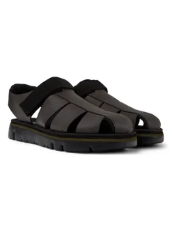 Halbsandalen in Braun/ Schwarz>Camper Sale