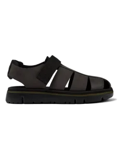 Halbsandalen in Braun/ Schwarz>Camper Sale