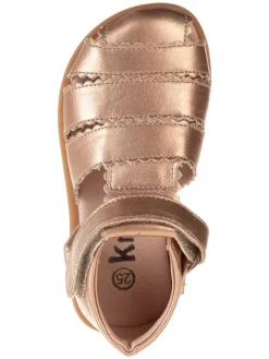 Halbsandalen in Gold><noscript><img width=