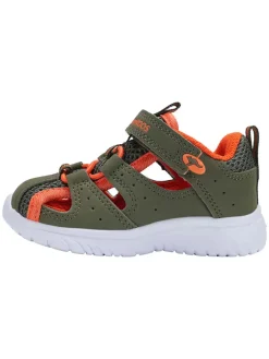 Kangaroos Sandalen|Sandalen·Halbsandalen^Halbsandalen in Khaki/Orange