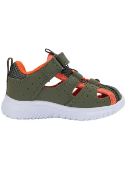 Kangaroos Sandalen|Sandalen·Halbsandalen^Halbsandalen in Khaki/Orange