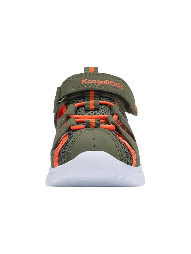 Kangaroos Sandalen|Sandalen·Halbsandalen^Halbsandalen in Khaki/Orange