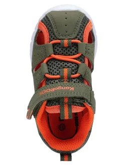 Kangaroos Sandalen|Sandalen·Halbsandalen^Halbsandalen in Khaki/Orange