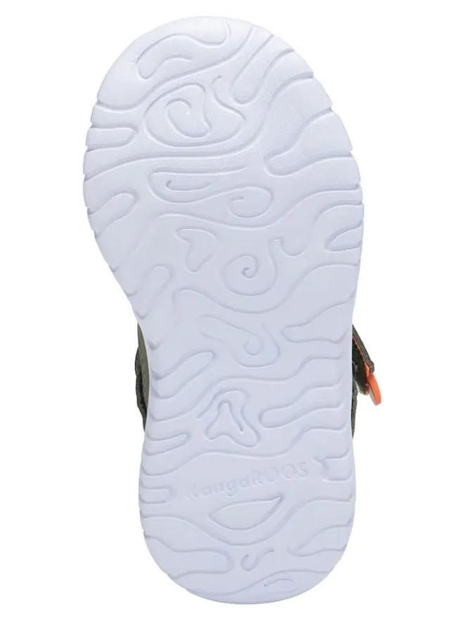 Kangaroos Sandalen|Sandalen·Halbsandalen^Halbsandalen in Khaki/Orange