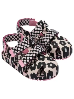 Halbsandalen in Rosa/ Schwarz>Melissa Discount