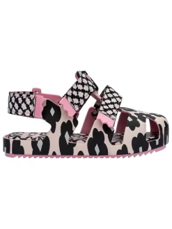 Halbsandalen in Rosa/ Schwarz>Melissa Discount