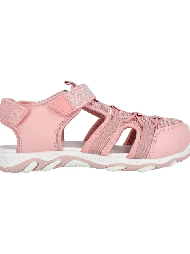 Zigzag Sandalen·Halbsandalen^Halbsandalen in Rosa/ Weiß