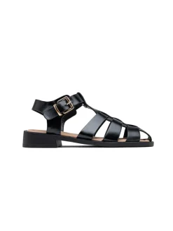 Halbsandalen in Schwarz>Foreverfolie Clearance