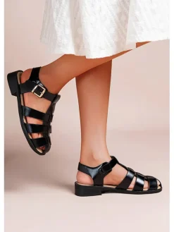 Halbsandalen in Schwarz><noscript><img width=