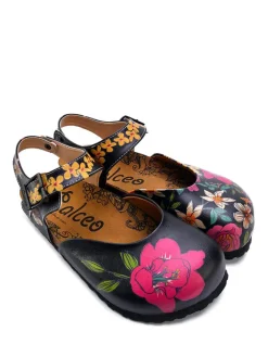 Calceo Sandalen^Halbsandalen in Schwarz/ Bunt