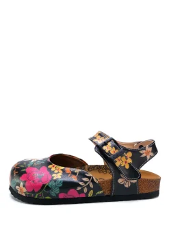 Calceo Sandalen^Halbsandalen in Schwarz/ Bunt