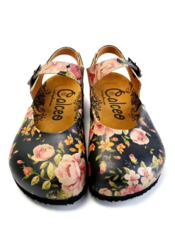 Calceo Sandalen^Halbsandalen in Schwarz/ Bunt