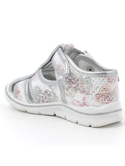 Halbsandalen in Silber><noscript><img width=