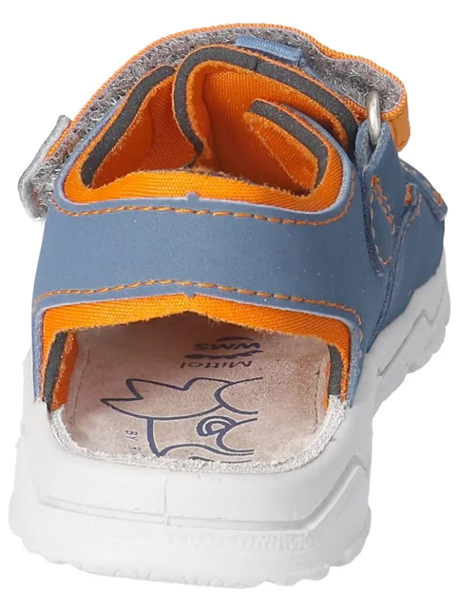 PEPINO Sandalen·Halbsandalen^Halbsandalen "Jo" in Blau/ Orange