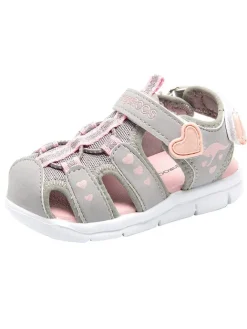 Halbsandalen "K-Mini" in Grau/ Rosa>Kangaroos Hot