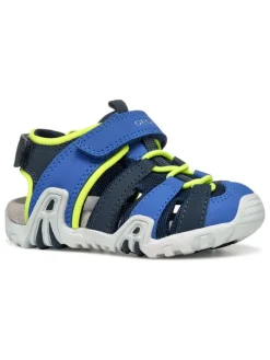 Geox Sandalen·Halbsandalen^Halbsandalen "Kraze" in Blau/ Gelb