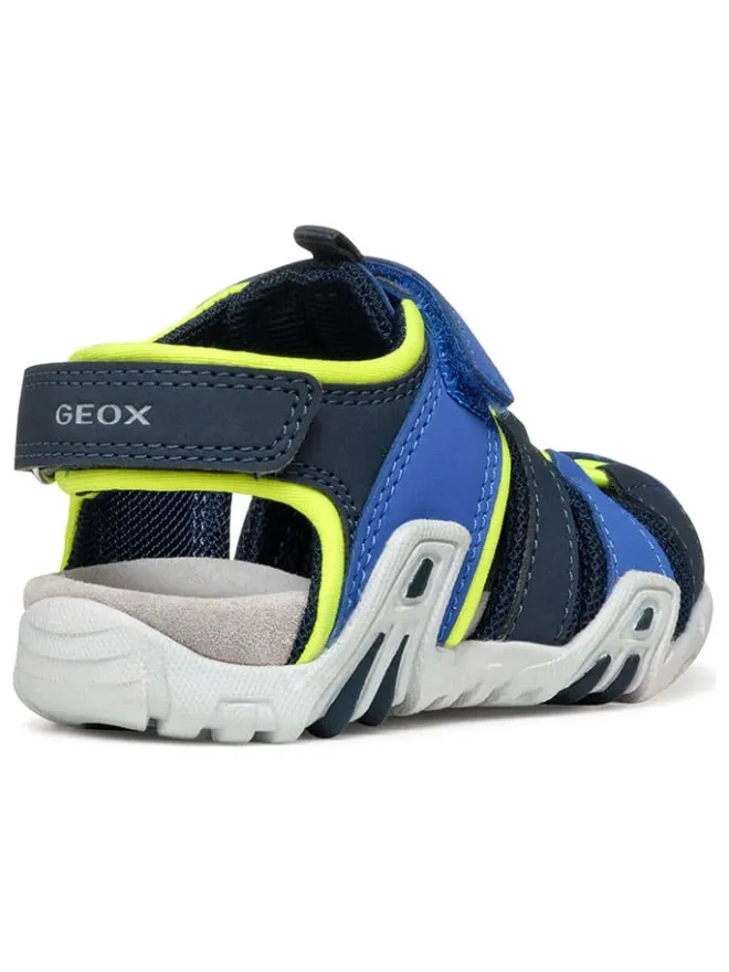Geox Sandalen·Halbsandalen^Halbsandalen "Kraze" in Blau/ Gelb