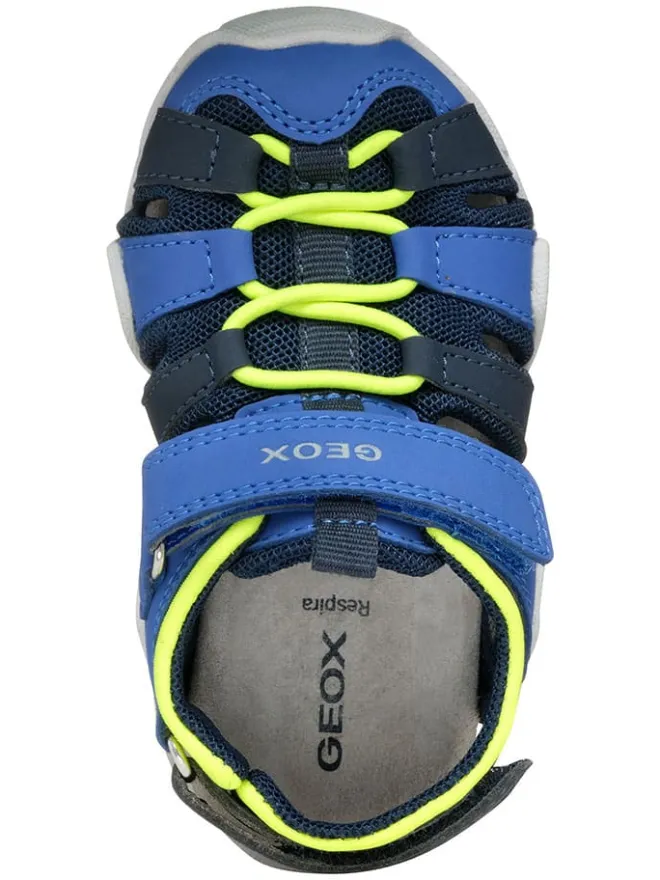 Geox Sandalen·Halbsandalen^Halbsandalen "Kraze" in Blau/ Gelb