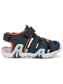 Halbsandalen "Kraze" in Dunkelblau/ Orange>Geox New