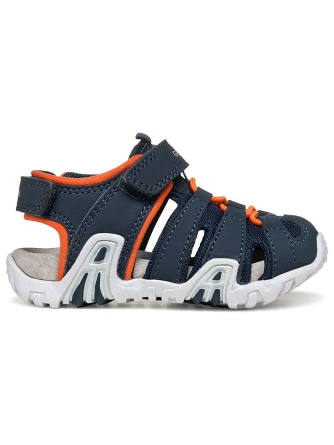 Halbsandalen "Kraze" in Dunkelblau/ Orange>Geox New
