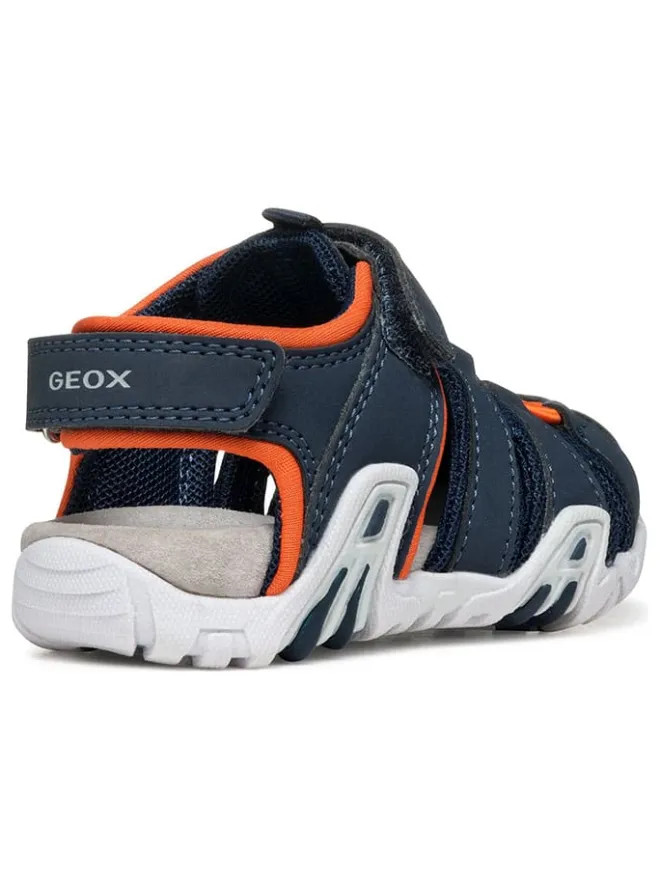 Halbsandalen "Kraze" in Dunkelblau/ Orange>Geox New