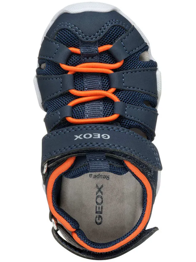 Halbsandalen "Kraze" in Dunkelblau/ Orange>Geox New
